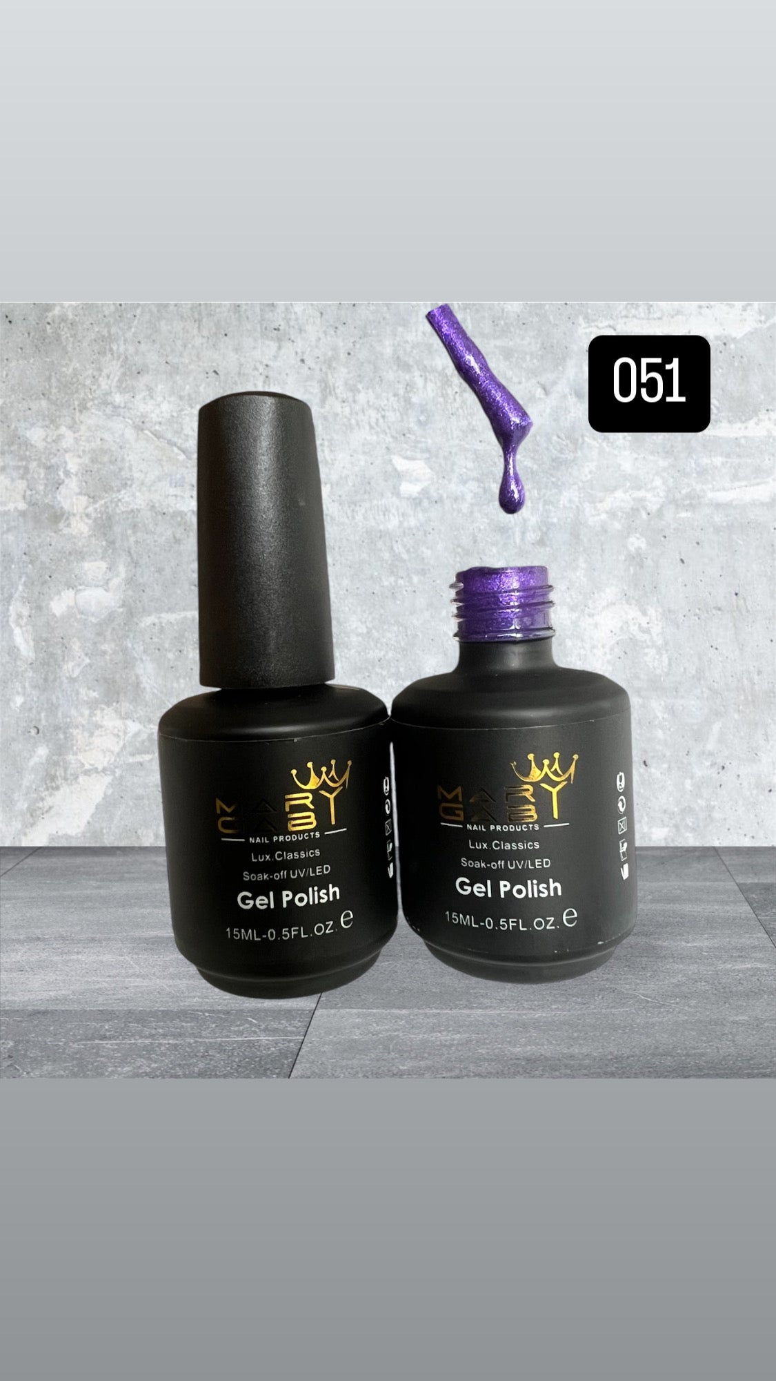 Gel Polish 15ml No. 051 Curado en Lámpara