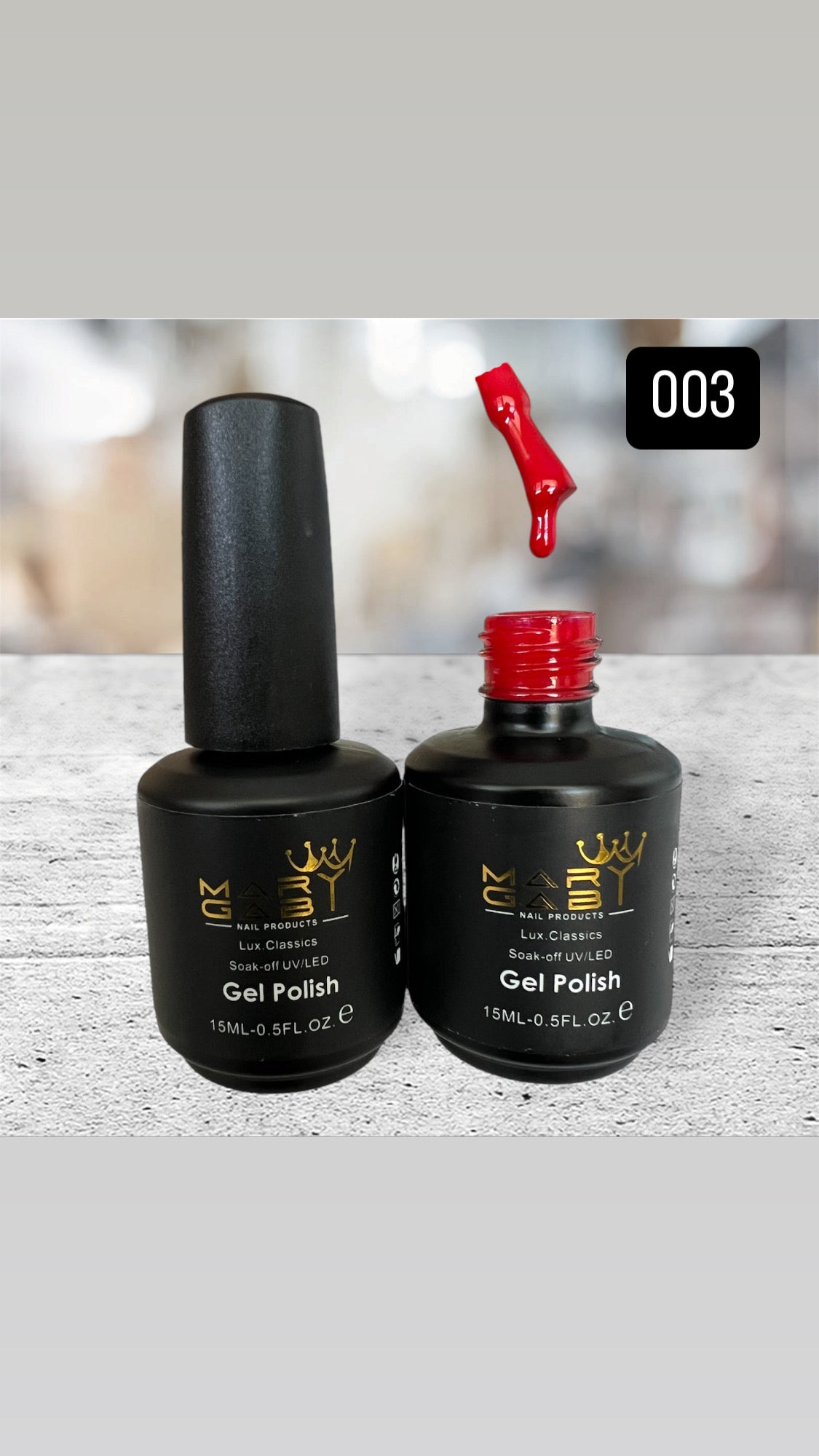 Gel Polish 15ml No. 003 Curado en Lámpara