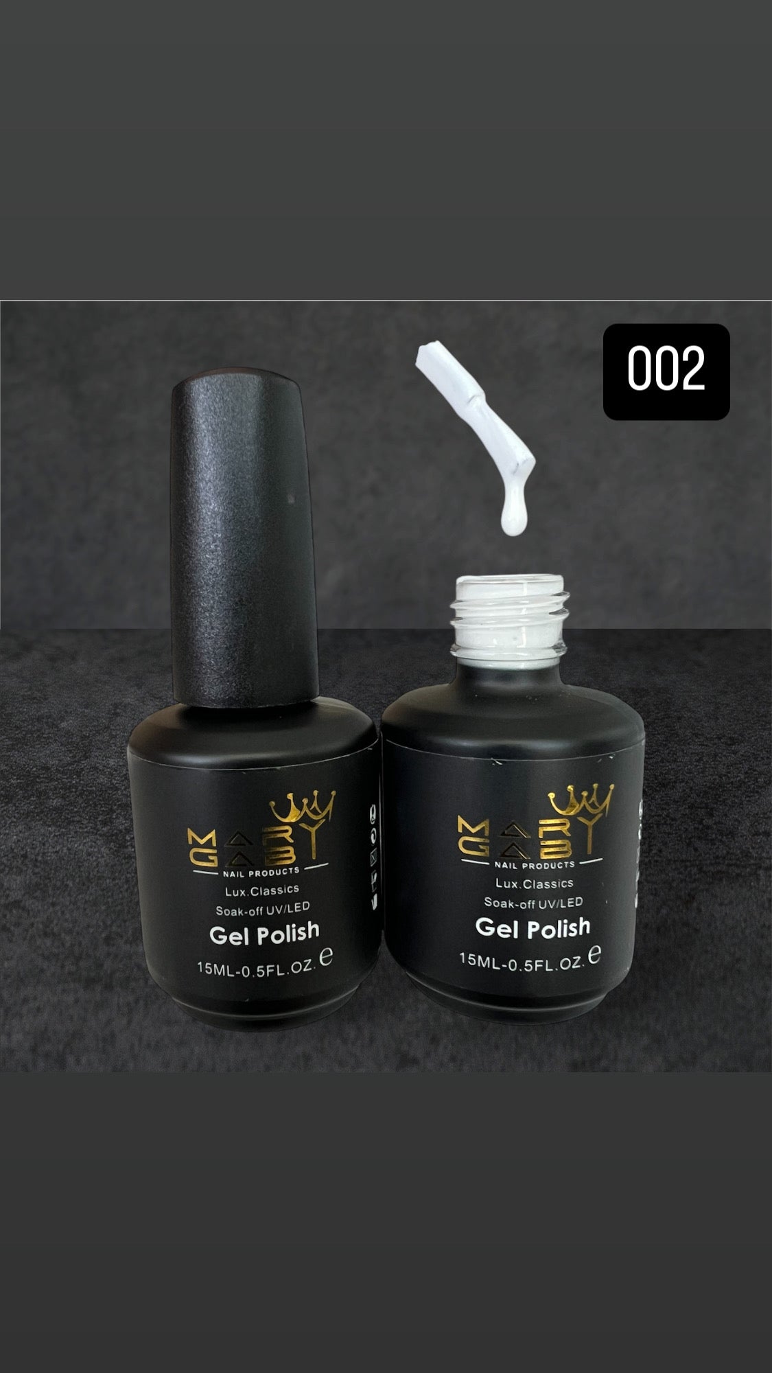 Gel Polish 15ml No. 002 Curado en Lámpara