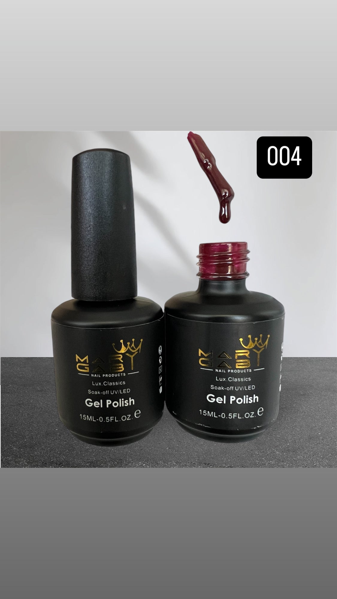 Gel Polish 15ml No. 004 Curado en Lámpara