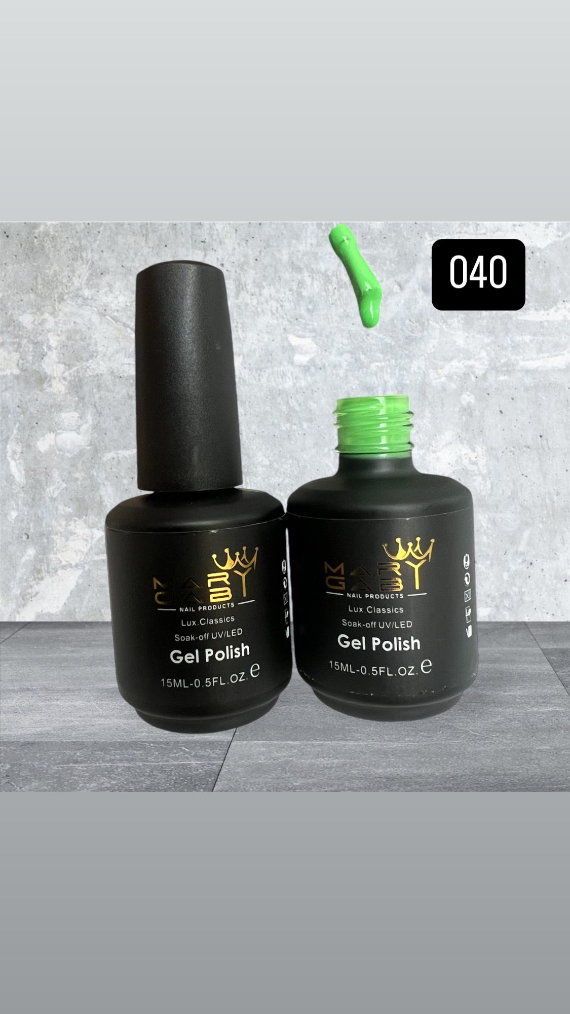 Gel Polish 15ml No. 040 Curado en Lámpara