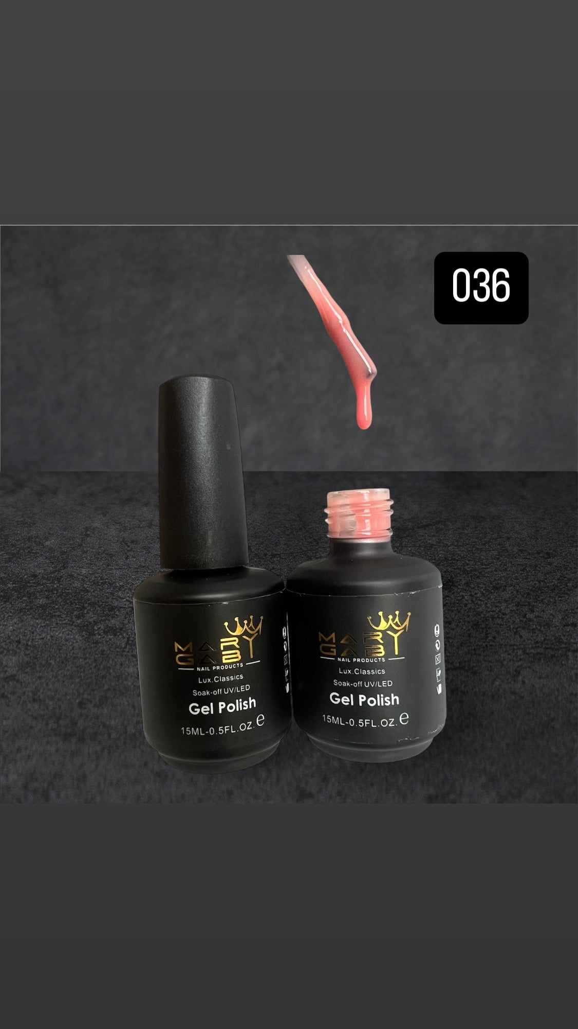 Gel Polish 15ml No. 036 Curado en Lámpara