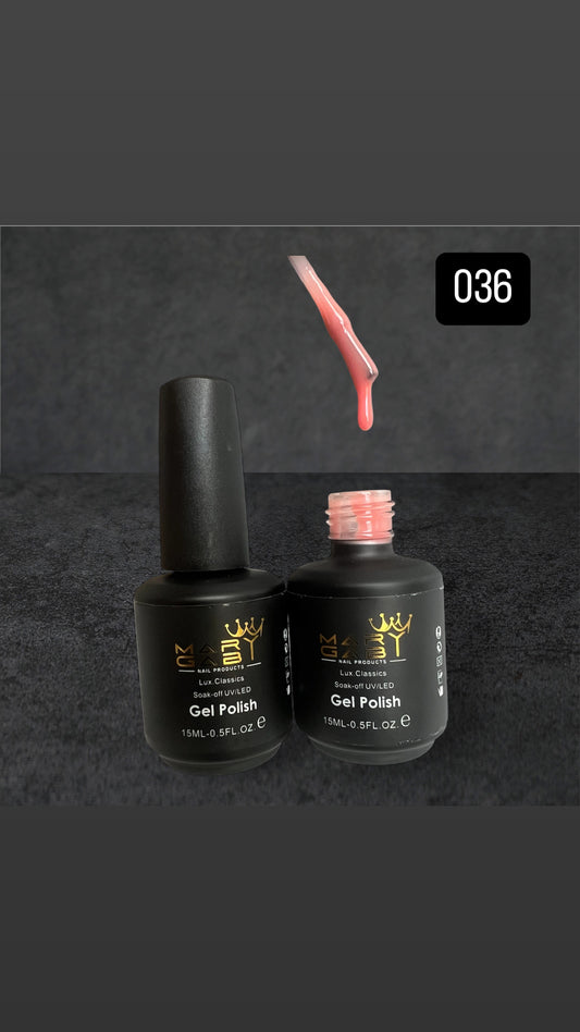 Gel Polish 15ml No. 036 Curado en Lámpara