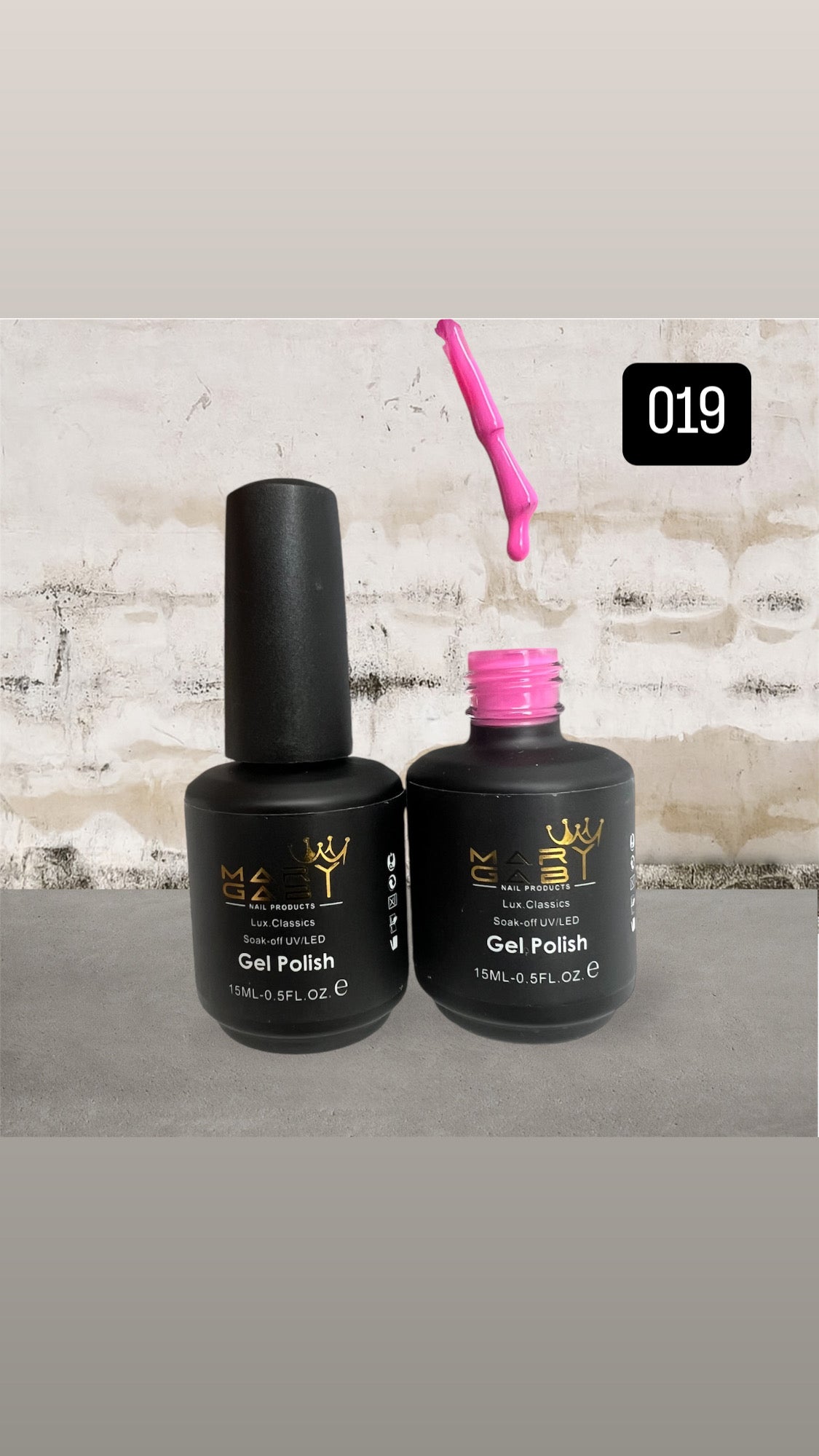 Gel Polish 15ml No. 019 Curado en Lámpara